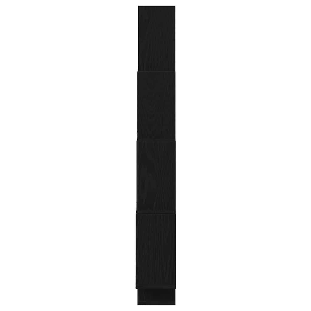 Wandregal Schwarze Eiche 90 x 15 x 119,5 cm Holzwerkstoff