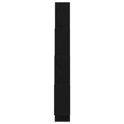 Wandregal Schwarze Eiche 90 x 15 x 119,5 cm Holzwerkstoff