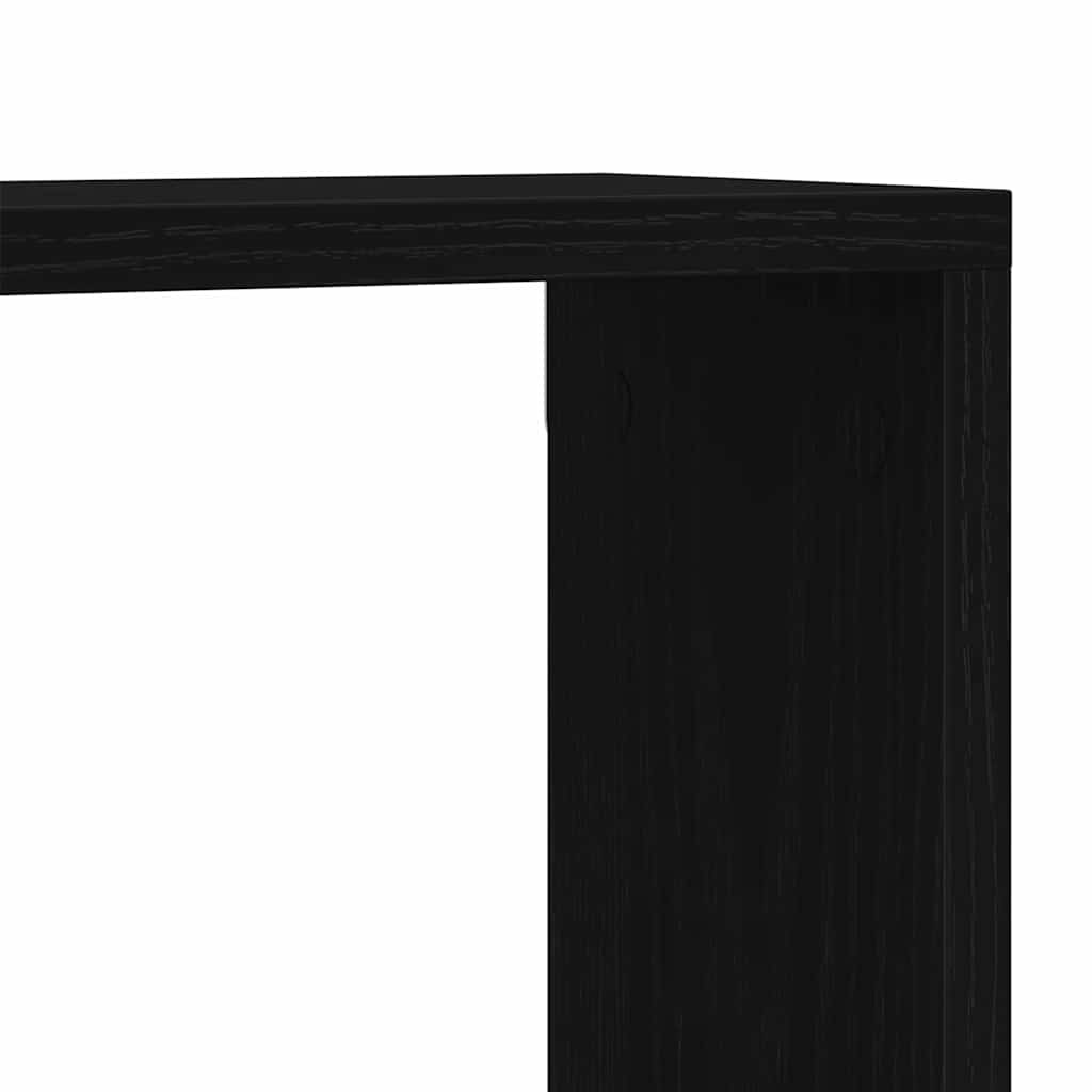 Wandregale 2 pcs Schwarze Eiche 50 x 15 x 85 cm Holzwerkstoff