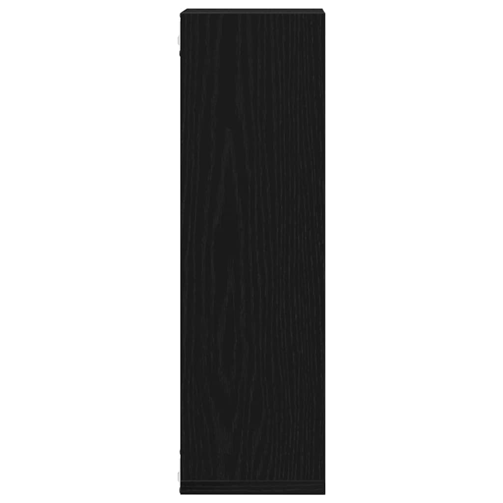 Wandregale 2 pcs Schwarze Eiche 50 x 15 x 85 cm Holzwerkstoff