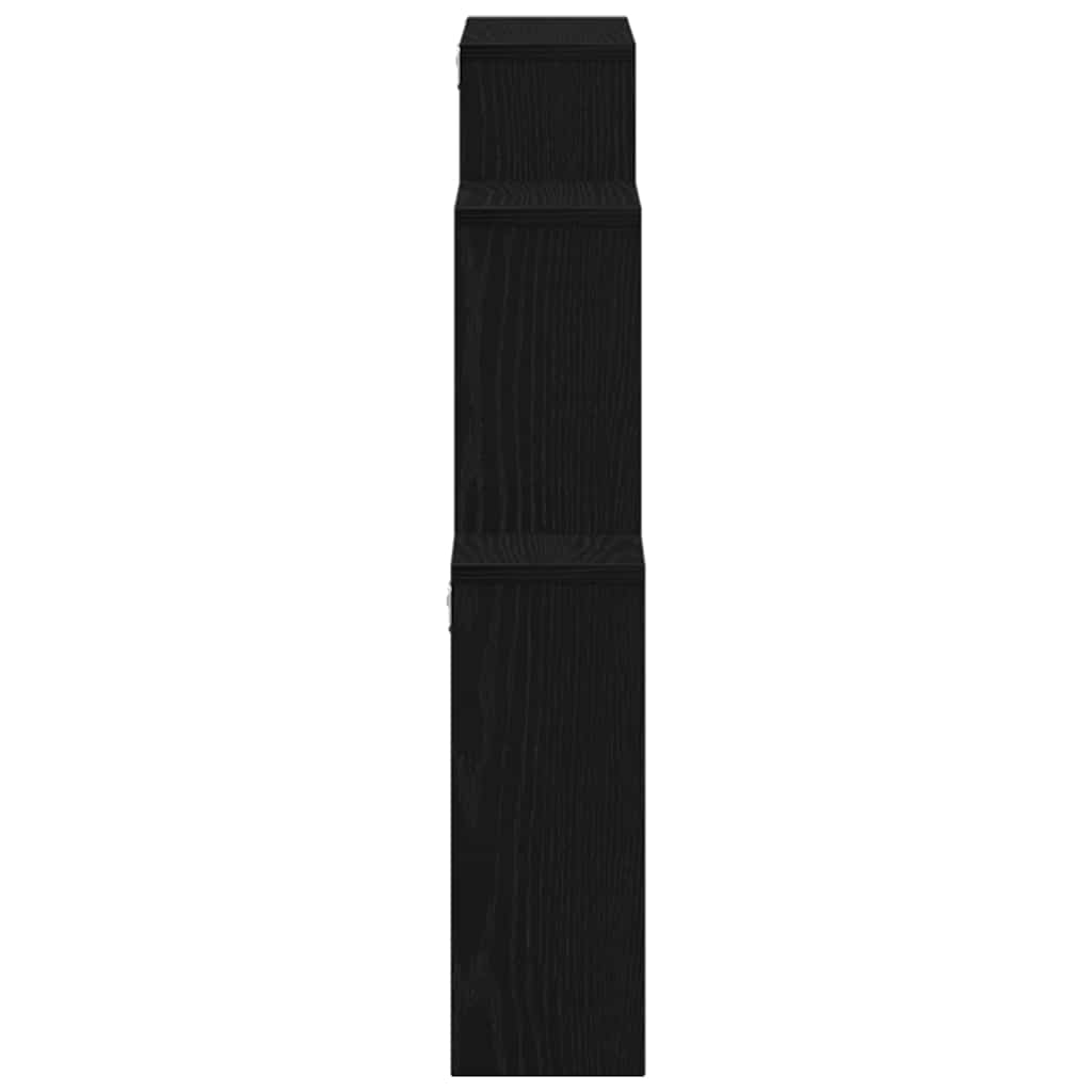 Wandwürfelregal Schwarze Eiche 80 x 15 x 78,5 cm Holzwerkstoff