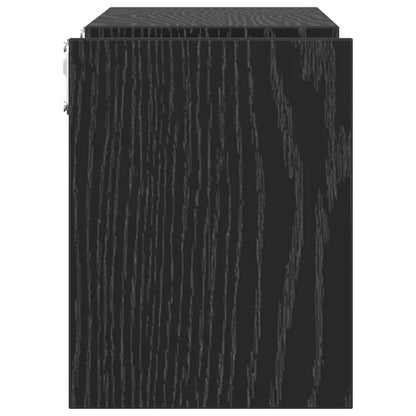 Wandregal 2 pcs Schwarze Eiche 100 x 15 x 20 cm Holzwerkstoff
