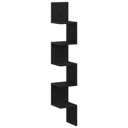 Eckregal Schwarze Eiche 20 x 20 x 127.5 cm Holzwerkstoff