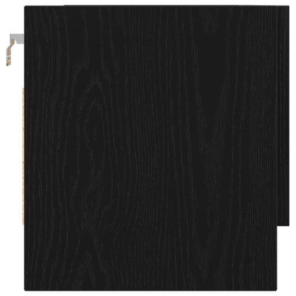 Kleiderschrank mit Tür Schwarz 70 x 32.5 x 35 cm Holzwerkstoff