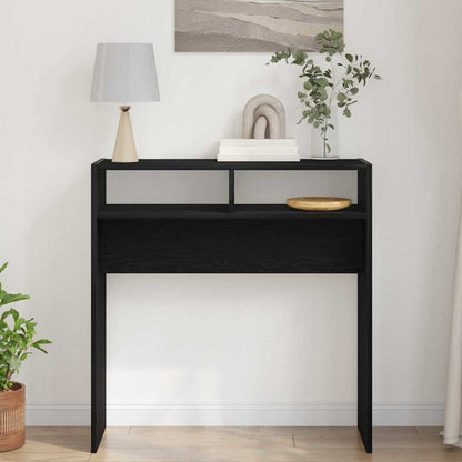 Konsolentisch Schwarze Eiche 78 x 30 x 80 cm Holzwerkstoff