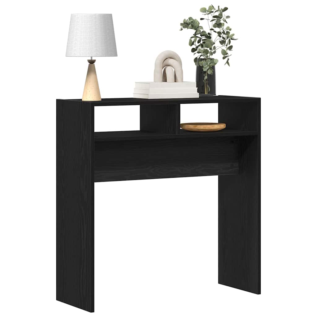Konsolentisch Schwarze Eiche 78 x 30 x 80 cm Holzwerkstoff