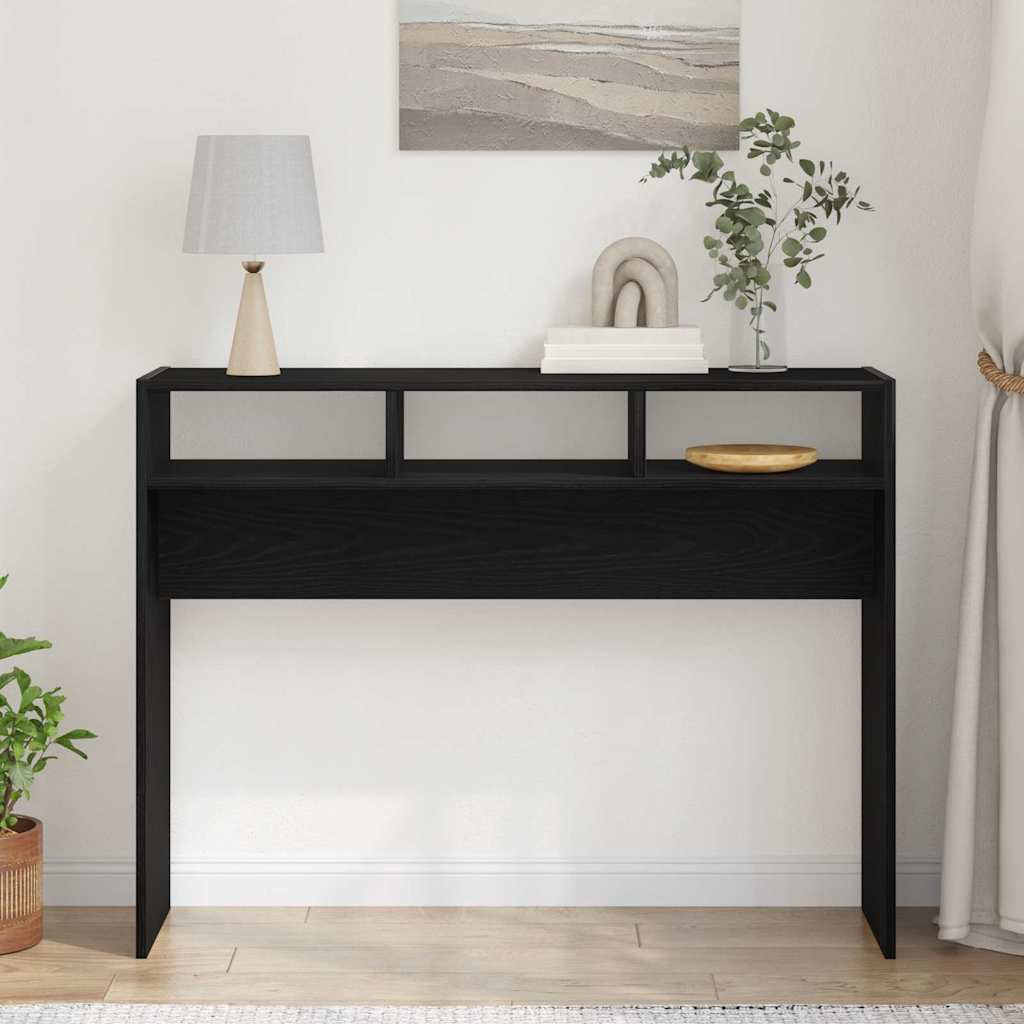 Konsolentisch Schwarze Eiche 105 x 30 x 80 cm Holzwerkstoff