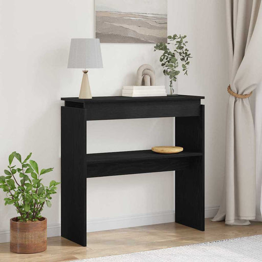 Konsolentisch Schwarze Eiche 80 x 30 x 80 cm Holzwerkstoff
