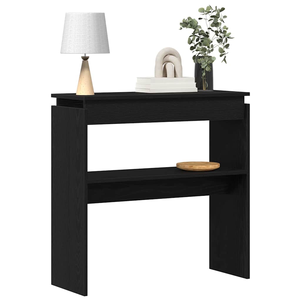Konsolentisch Schwarze Eiche 80 x 30 x 80 cm Holzwerkstoff