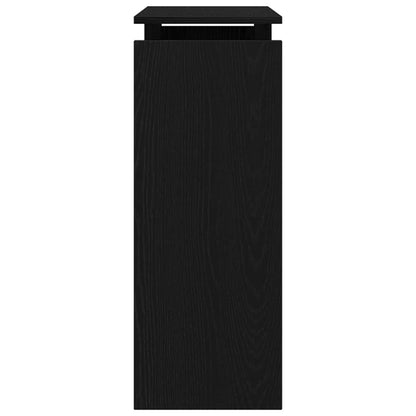 Konsolentisch Schwarze Eiche 80 x 30 x 80 cm Holzwerkstoff