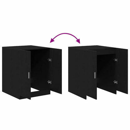 Waschmaschinenschrank Schwarze Eiche 70.5 x 71.5 x 91.5 cm