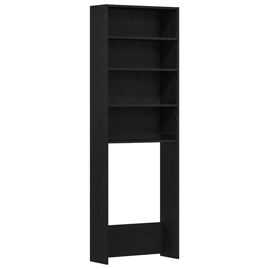 Waschmaschinenschrank Schwarze Eiche 64 x 24 x 190 cm