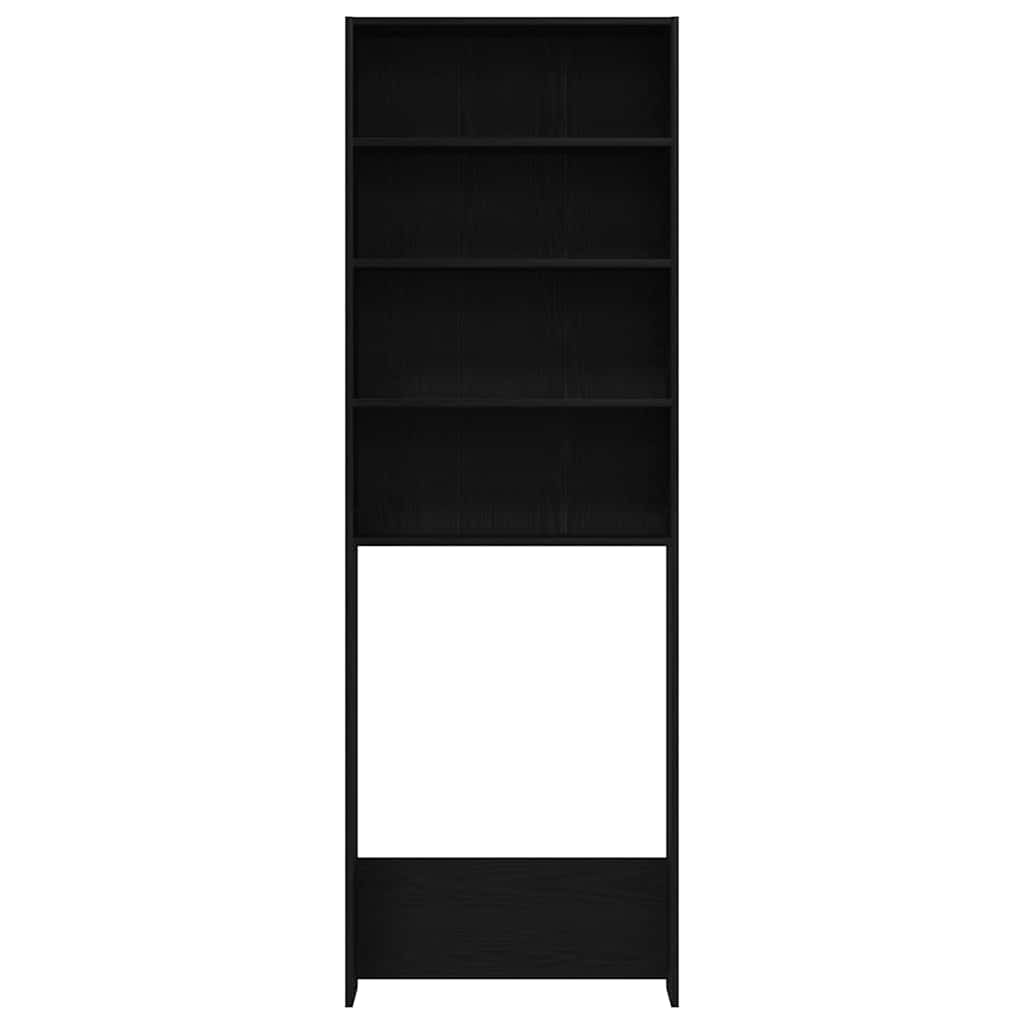 Waschmaschinenschrank Schwarze Eiche 64 x 24 x 190 cm