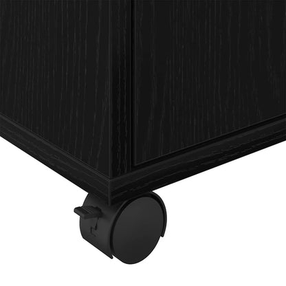 Rollschrank Schwarze Eiche 45 x 38 x 54 cm Holzwerkstoff