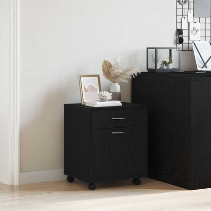 Rollschrank Schwarze Eiche 45 x 38 x 54 cm Holzwerkstoff