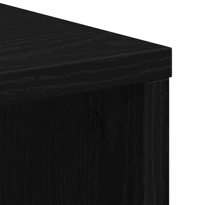 Aufbewahrungsschrank mit Rad Schwarze Eiche 60 x 53 x 72,5 cm