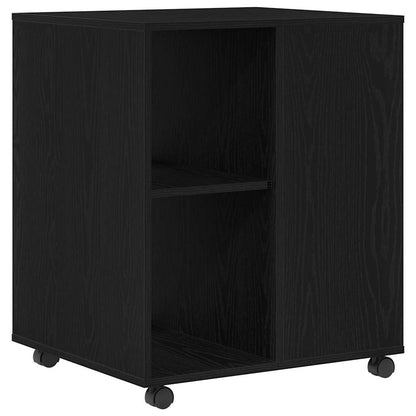 Aufbewahrungsschrank mit Rad Schwarze Eiche 60 x 53 x 72,5 cm
