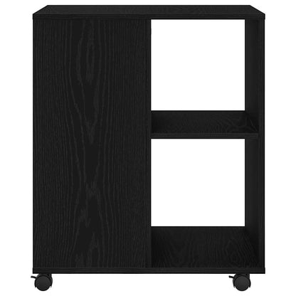 Aufbewahrungsschrank mit Rad Schwarze Eiche 60 x 53 x 72,5 cm