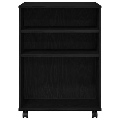 Aufbewahrungsschrank mit Rad Schwarze Eiche 60 x 53 x 72,5 cm