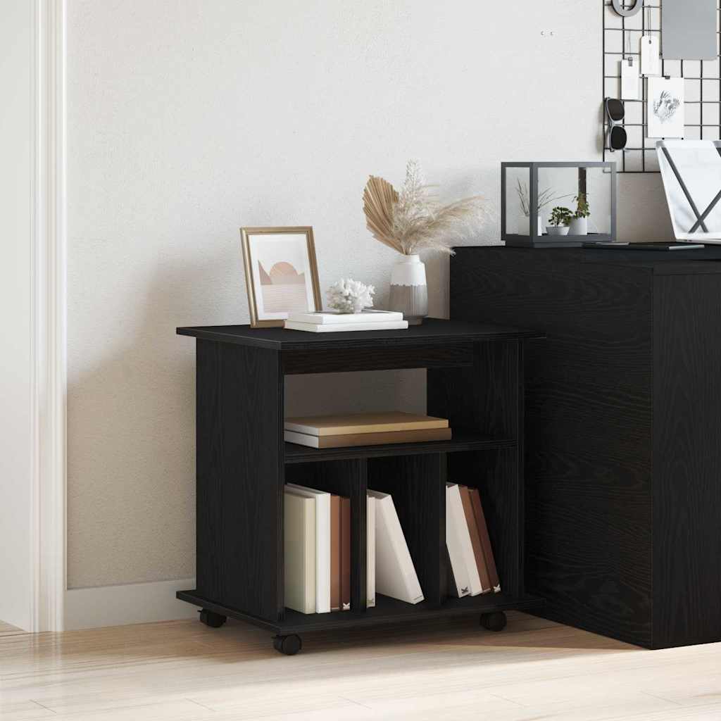 Rollschrank Schwarze Eiche 60 x 45 x 55 cm Holzwerkstoff