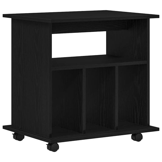 Rollschrank Schwarze Eiche 60 x 45 x 55 cm Holzwerkstoff