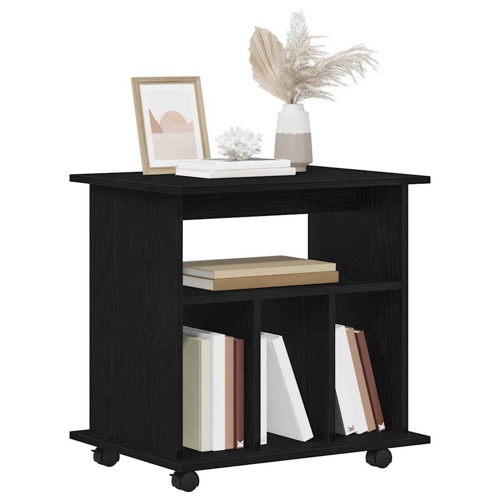 Rollschrank Schwarze Eiche 60 x 45 x 55 cm Holzwerkstoff