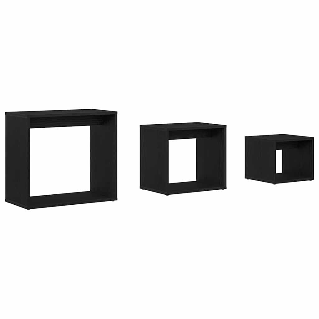 Nestingtisch 3 pcs Schwarze Eiche 55 x 30 x 50 cm Holzwerkstoff