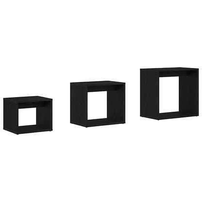 Nestingtisch 3 pcs Schwarze Eiche 55 x 30 x 50 cm Holzwerkstoff