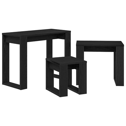 Nestingtisch 3 pcs Schwarze Eiche 61 x 28 x 47 cm Holzwerkstoff
