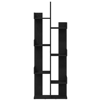 Bücherregal Schwarze Eiche 48 x 25.5 x 140 cm Holzwerkstoff