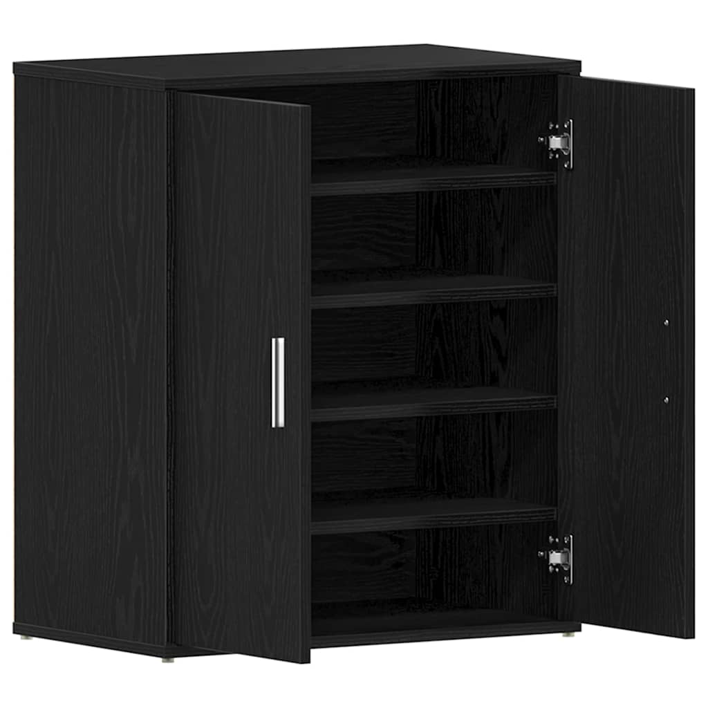 Schuhschrank Schwarze Eiche 60 x 35 x 70 cm Holzwerkstoff