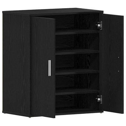 Schuhschrank Schwarze Eiche 60 x 35 x 70 cm Holzwerkstoff