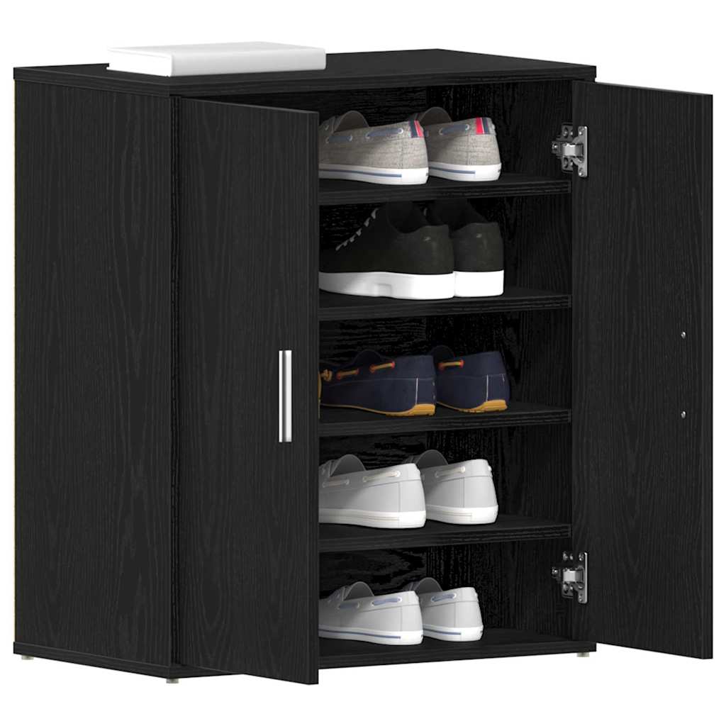 Schuhschrank Schwarze Eiche 60 x 35 x 70 cm Holzwerkstoff