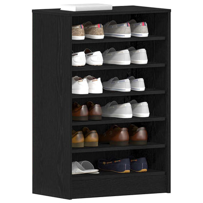 Schuhschrank Schwarze Eiche 60 x 35 x 92 cm Holzwerkstoff
