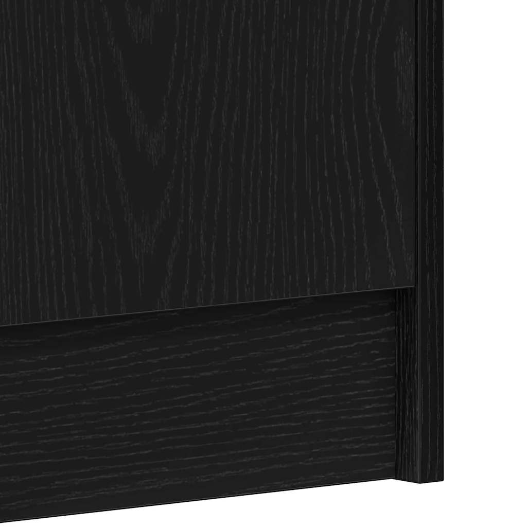 Schuhschrank Schwarze Eiche 32 x 35 x 92 cm Holzwerkstoff
