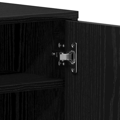 Schuhschrank Schwarze Eiche 32 x 35 x 92 cm Holzwerkstoff