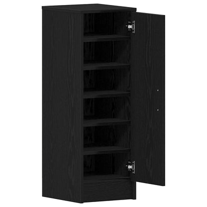 Schuhschrank Schwarze Eiche 32 x 35 x 92 cm Holzwerkstoff