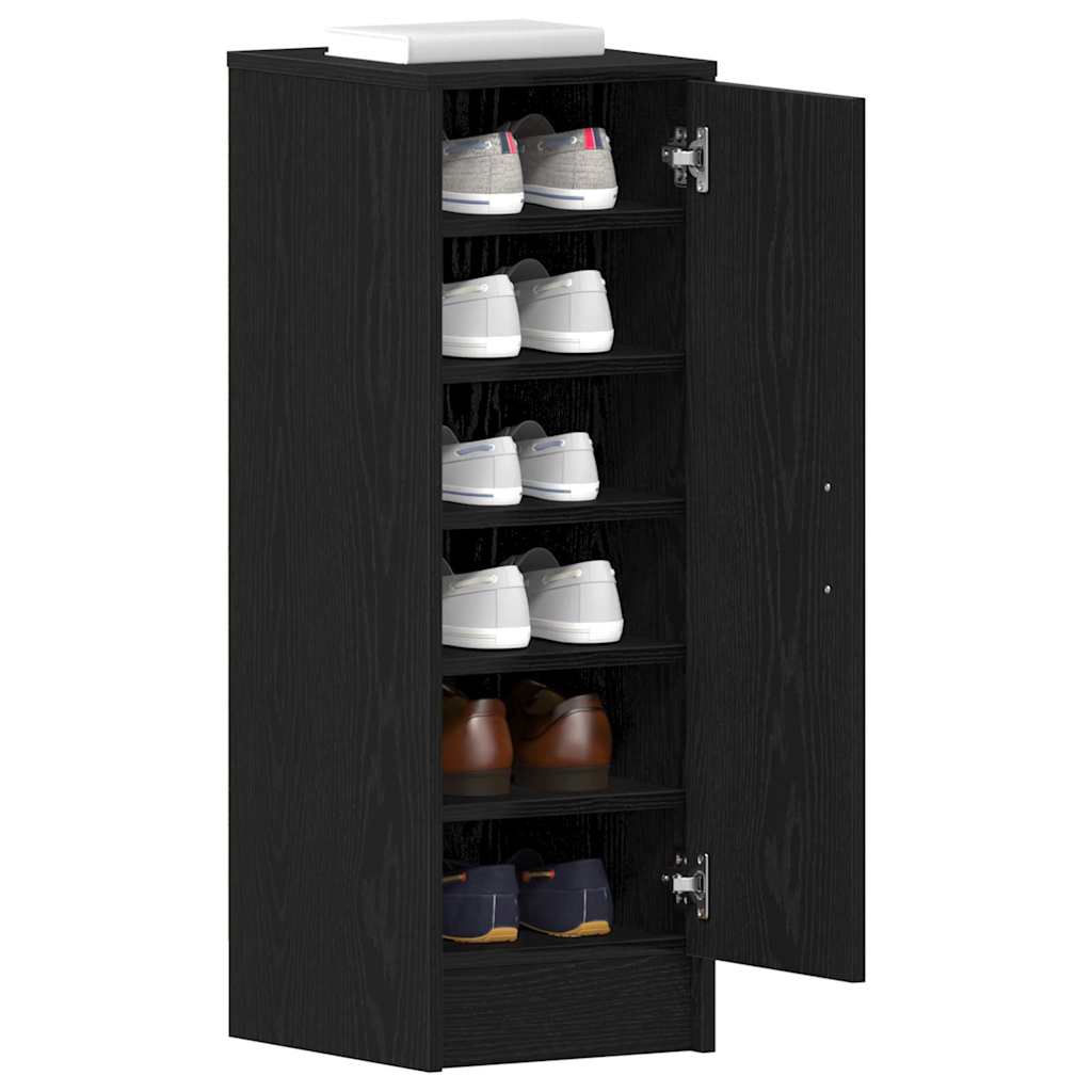 Schuhschrank Schwarze Eiche 32 x 35 x 92 cm Holzwerkstoff