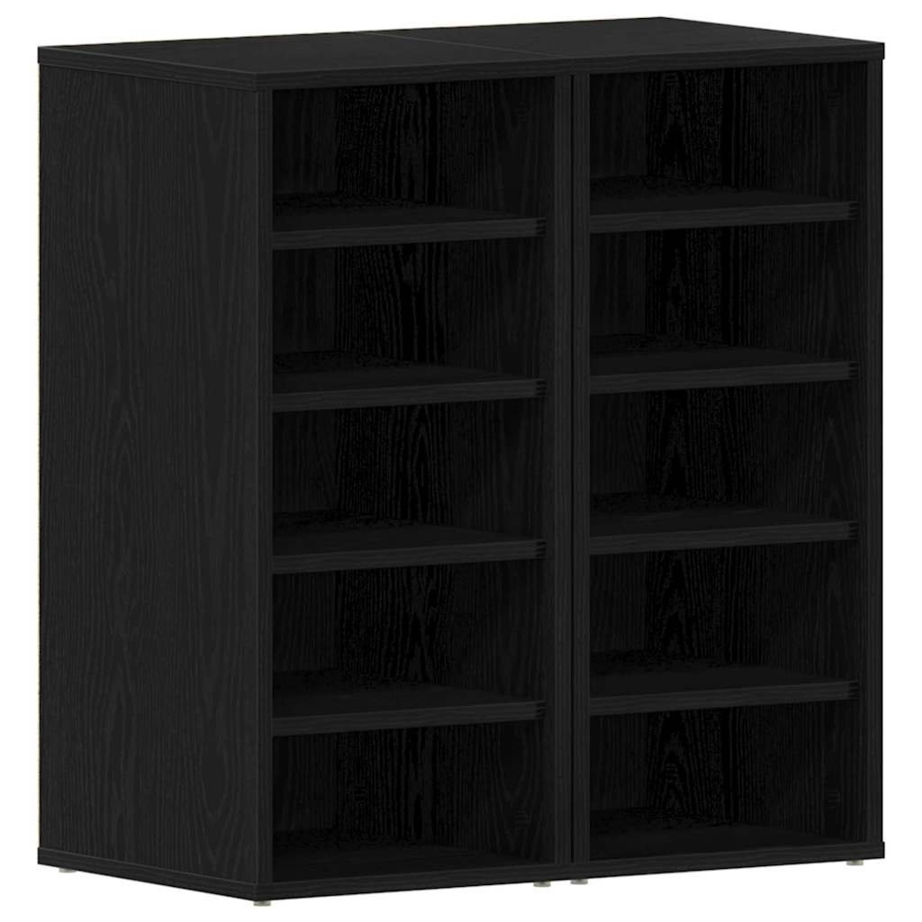 Schuhschrank 2 pcs Schwarze Eiche 32 x 35 x 70 cm Holzwerkstoff