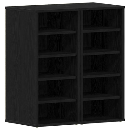 Schuhschrank 2 pcs Schwarze Eiche 32 x 35 x 70 cm Holzwerkstoff
