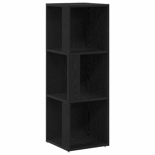 Eckregale Schwarze Eiche 33 x 33 x 100 cm Holzwerkstoff