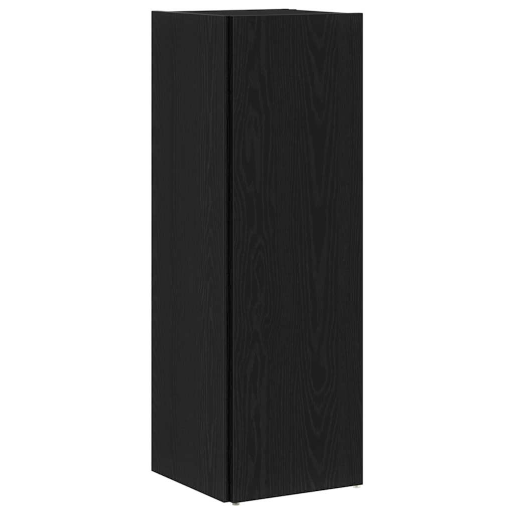 Eckregale Schwarze Eiche 33 x 33 x 100 cm Holzwerkstoff