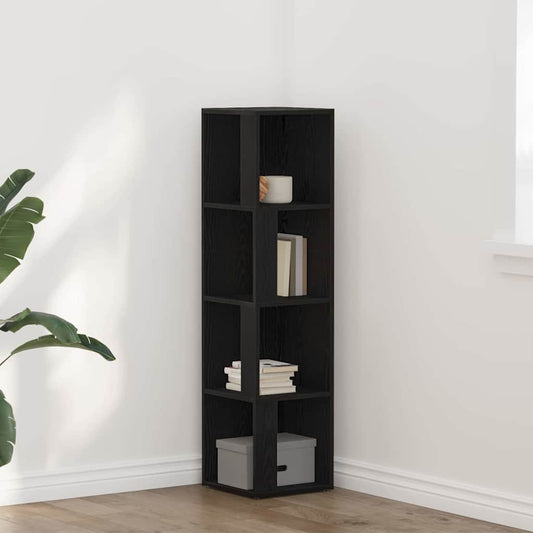 Eckregale Schwarze Eiche 33 x 33 x 132 cm Holzwerkstoff