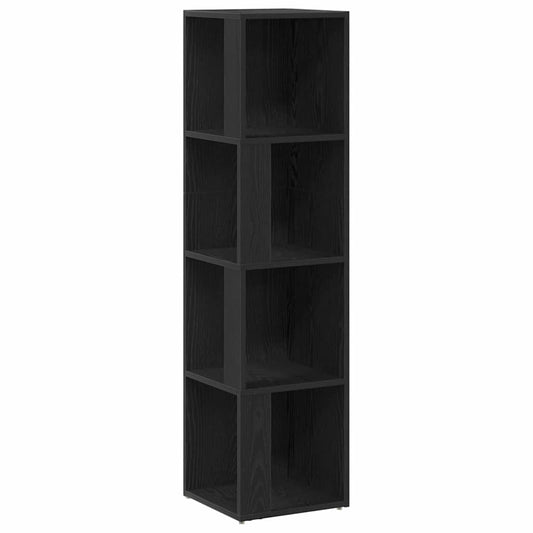 Eckregale Schwarze Eiche 33 x 33 x 132 cm Holzwerkstoff
