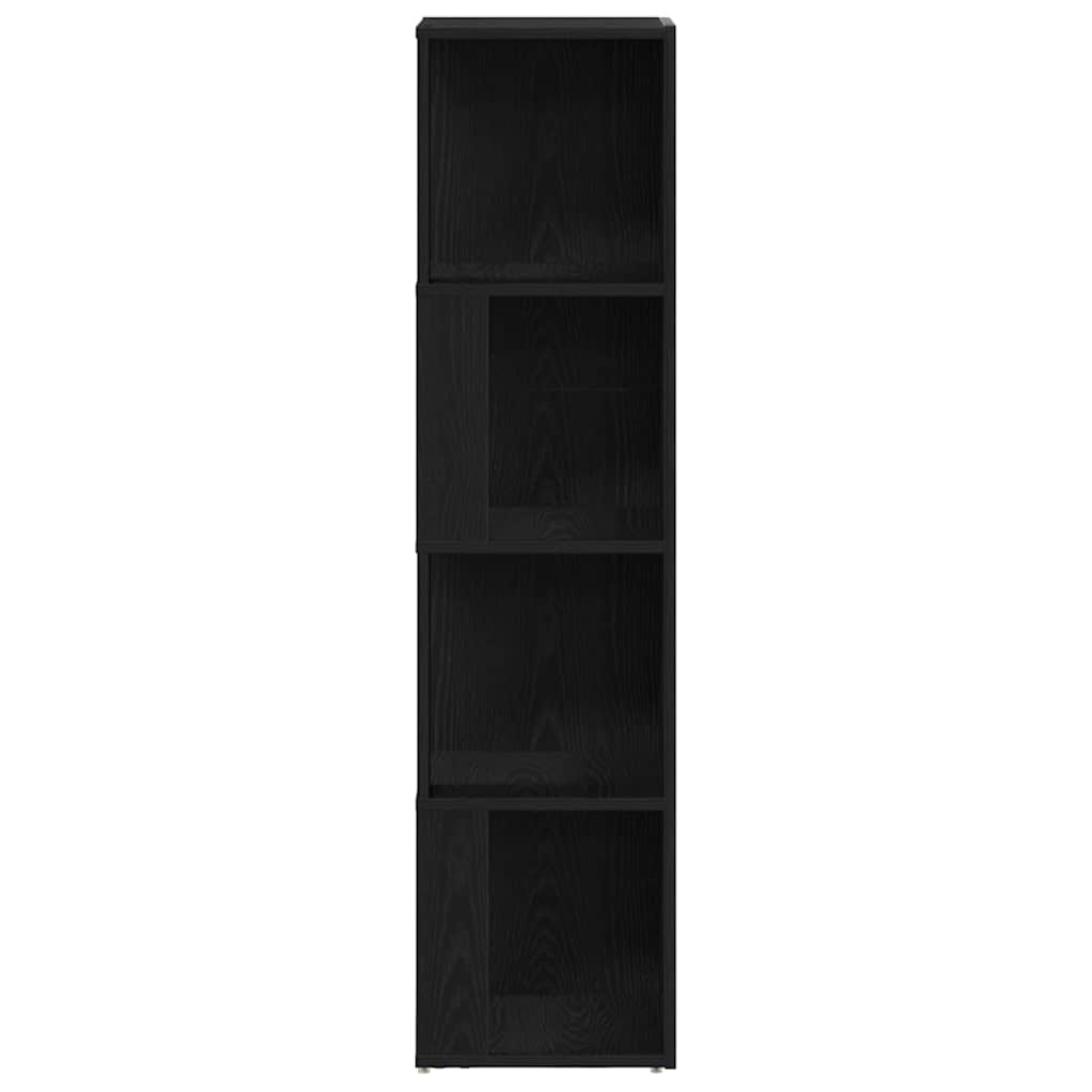 Eckregale Schwarze Eiche 33 x 33 x 132 cm Holzwerkstoff
