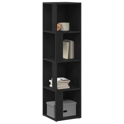 Eckregale Schwarze Eiche 33 x 33 x 132 cm Holzwerkstoff