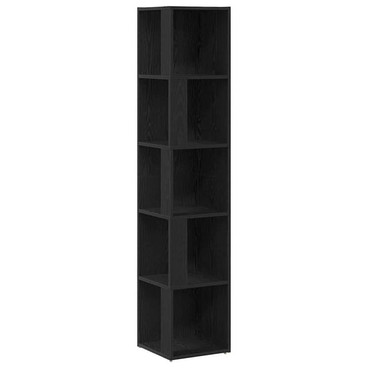 Eckregale Schwarze Eiche 33 x 33 x 164.5 cm Holzwerkstoff