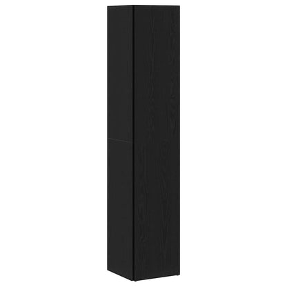 Eckregale Schwarze Eiche 33 x 33 x 164.5 cm Holzwerkstoff