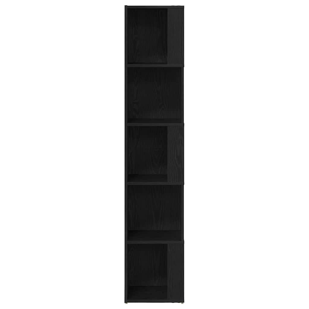 Eckregale Schwarze Eiche 33 x 33 x 164.5 cm Holzwerkstoff