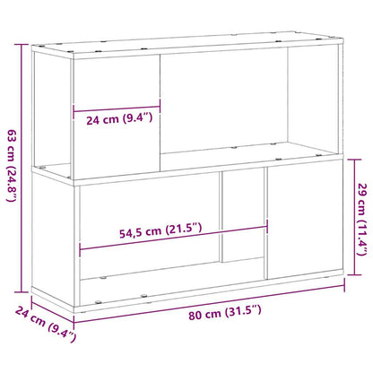 Unterhaltungszentrum Schwarz 80 x 24 x 63 cm Holzwerkstoff